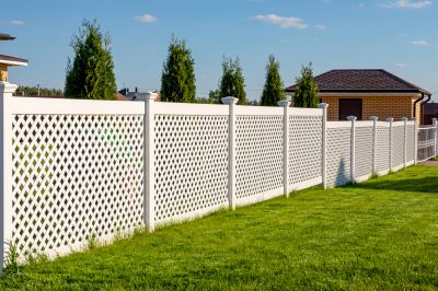 White Pvc Fence Installation